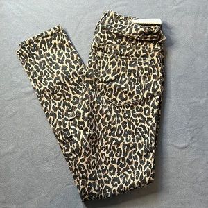 NWOT J.Crew 10 inch leopard skinny toothpicks size 26